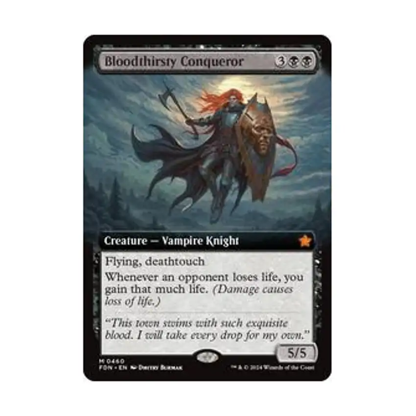 Bloodthirsty Conqueror (Extended Art) (MR)