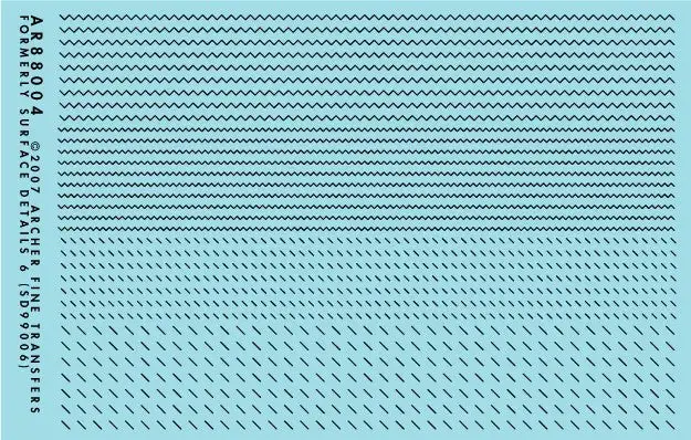 Archer Fine Transfers 88004 Surface Details: 1/32 & 1/48 WWI Stitching