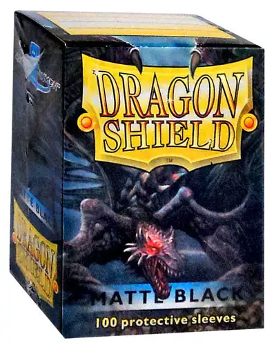 Dragon Shield Matte Black Standard Card Sleeves [100 Count]