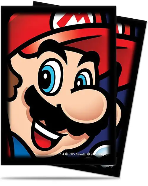Card Supplies Super Mario Mario Standard Deck Protector Card Sleeves [65 Count]