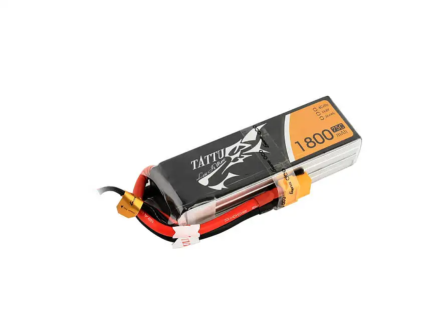 Tattu 1800mAh 75C 4S1P Lipo Battery Pack With XT60 Plug
