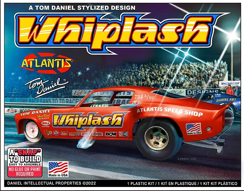 Atlantis Models 8276 1/32 Tom Daniel's Whiplash Camaro Funny Car (Snap) (formerl