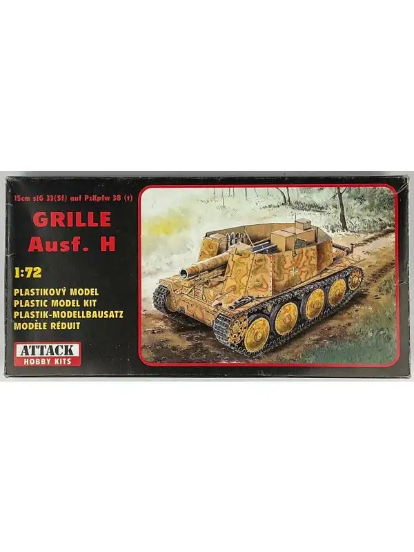 Attack Hobby Kits 72801 Grille Ausf. H 1/72 Scale Plastic Model Kit Open Box