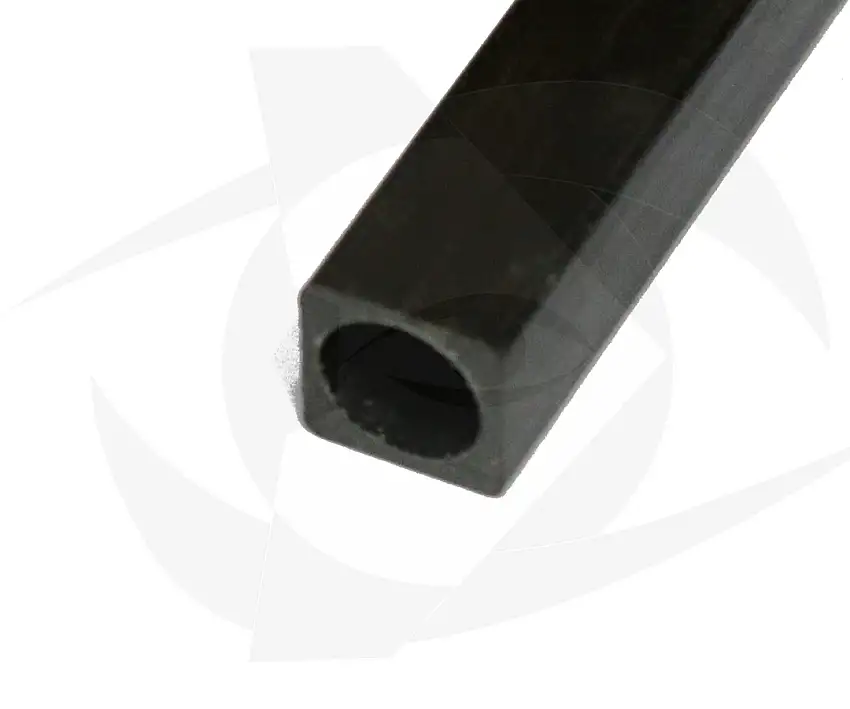 Carbon Fiber Square Tube: 10mm x 10mm x 8.5mm, 1m Long(Round ID)
