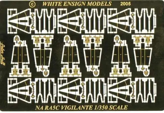 White Ensign Models 3570 1/350 NA RA5C Vigilante Detail Set w/Interior for 6 TSM Aircrafts (D)
