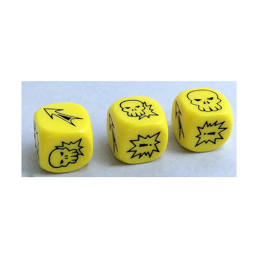 Block Dice - Yellow (3)