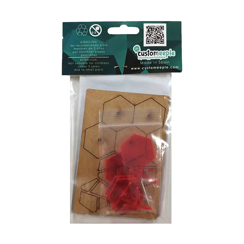 30mm Aleph Bases - Red