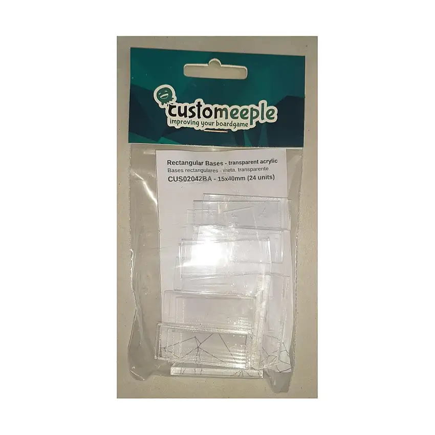15mm x 40mm Rectangular Bases