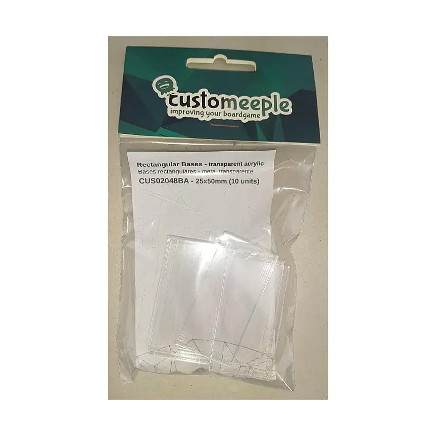 25mm x 50mm Rectangular Bases