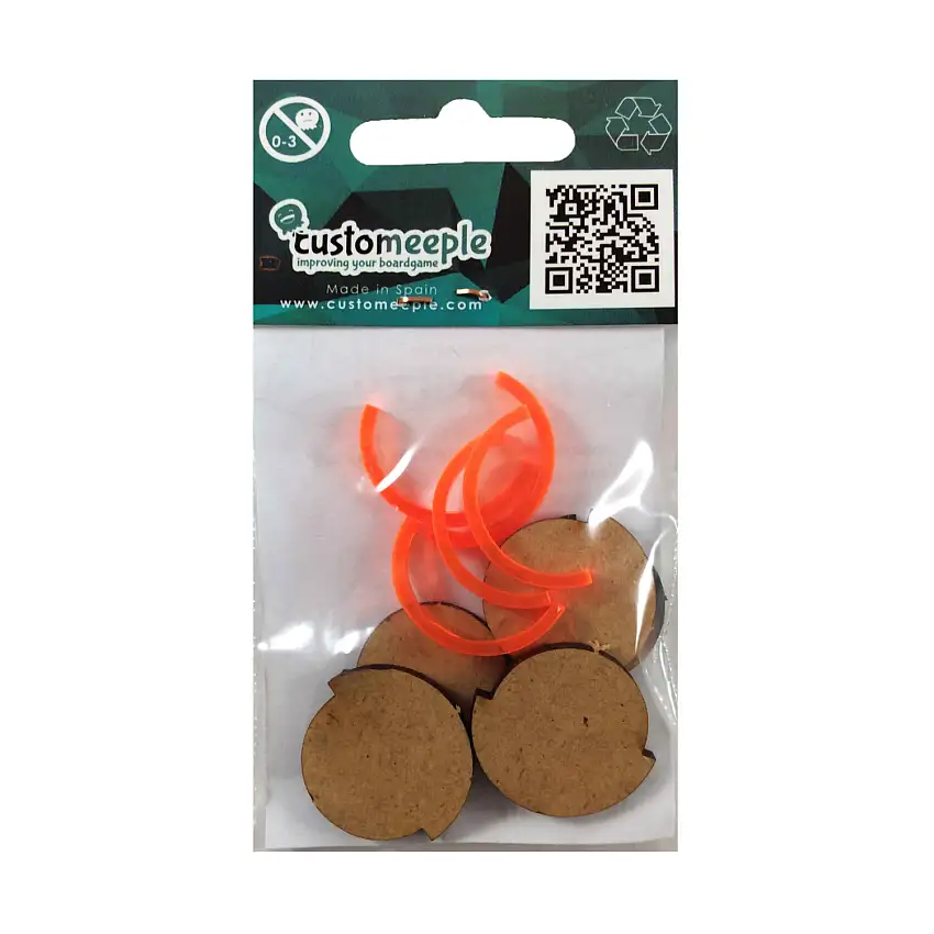 25mm Integrated Arc of Fire Base - Fluor Orange