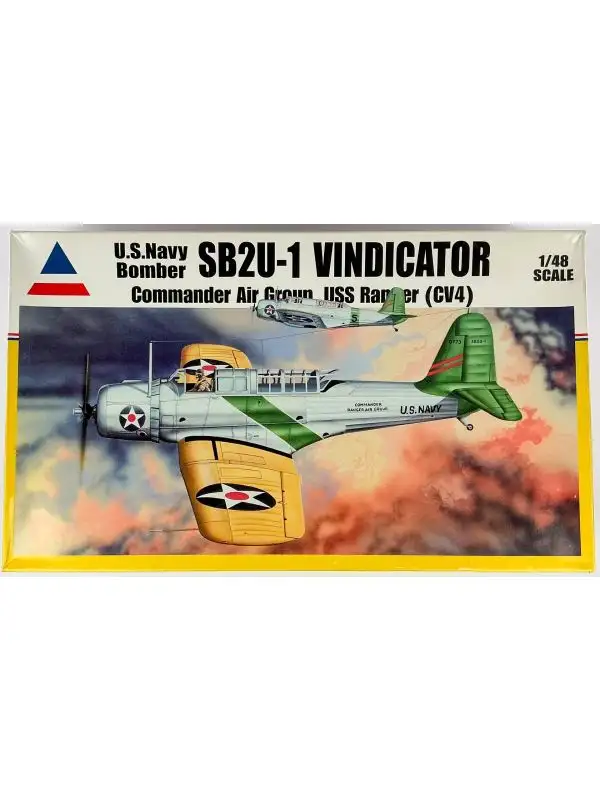 Accurate Miniatures 480200 SB2U-1 Vindicator USS Ranger 1/48 Scale Kit Open Box