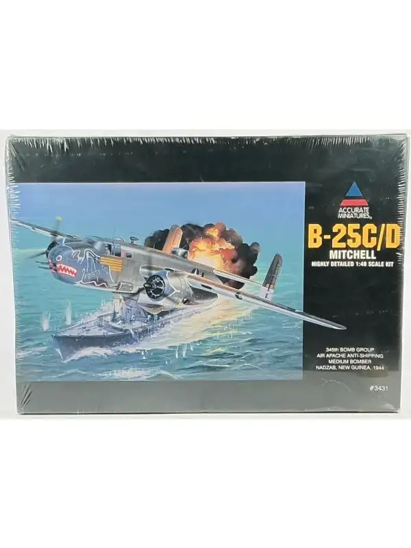 Accurate Miniatures 3431 B-25C/D Mitchell 1/48 Scale Plastic Model Kit