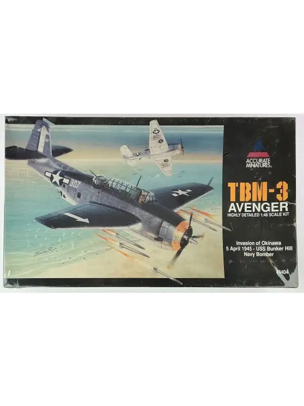 Accurate Miniatures 3404 TBM-3 Avenger 1/48 Scale Plastic Model Kit