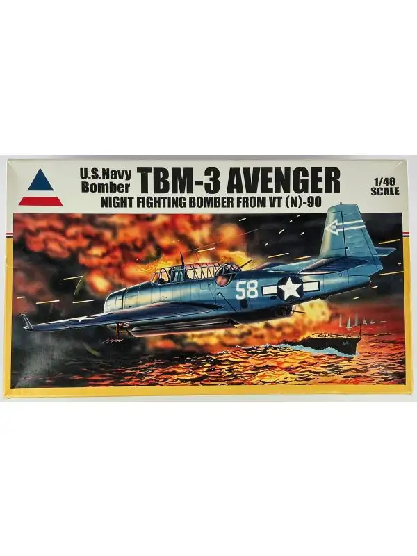Accurate Miniatures 480121 TBM-3 Avenger VT(N)-90 1/48 Scale Model Kit Open Box