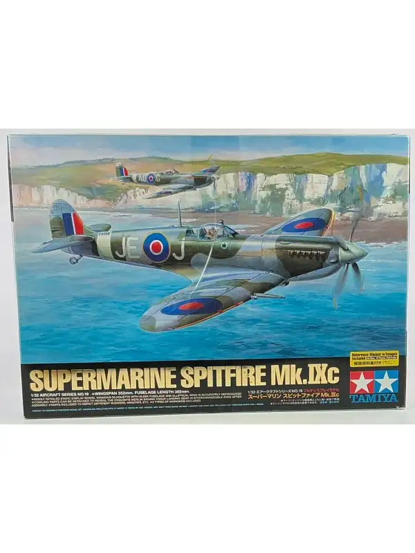 Tamiya 60319 Supermarine Spitfire Mk.IXc 1/32 Scale Plastic Model Kit Open Box