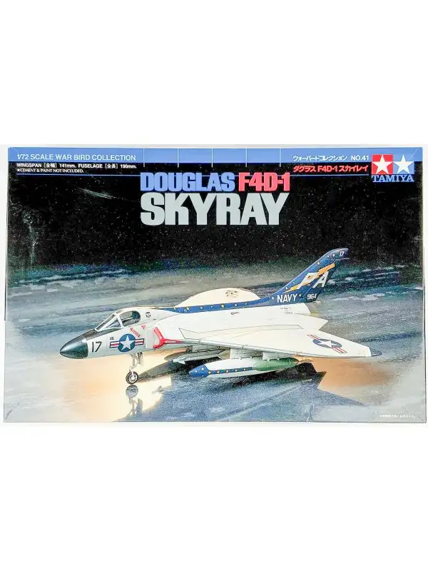 Tamiya 60741 Douglas F4D-1 Skyray 1/72 Scale Plastic Model Kit Open Box