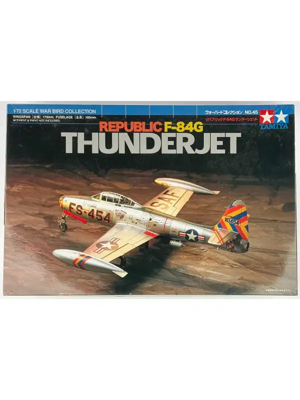 Tamiya 60745 Republic F-84G Thunderjet 1/72 Scale Plastic Model Kit Open Box
