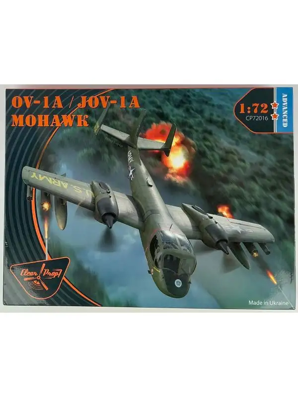 Clear Prop 72016 OV-1A / JOV-1A Mohawk 1/72 Scale Plastic Model Kit Open Box
