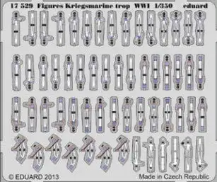 Eduard 17529 1/350 Ship- WWI Kriegsmarine Trop (Painted Self Adhesive)