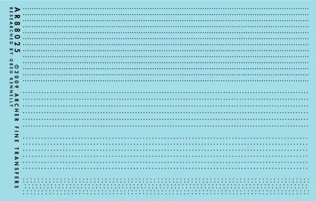 Archer Fine Transfers 88025 Surface Details: HO 7/8" Head Dia. Rivets