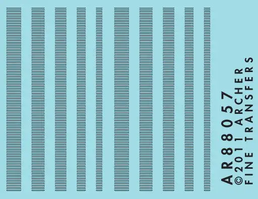 Archer Fine Transfers 88057 Surface Details: N Louver Mix (2.5 linear inches 5 diff 64mm each)
