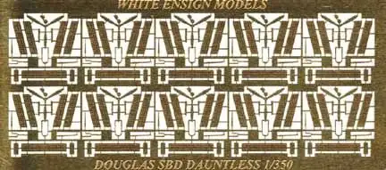 White Ensign Models 3532 1/350 SBD3 Detail Set for 10 Aircraft