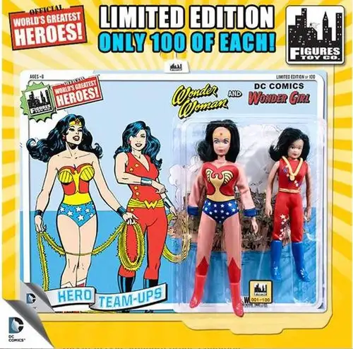 DC World's Greatest Super Heroes Retro Two-Pack Series 3 Wonder Woman & Wonder Girl Retro Action Figures