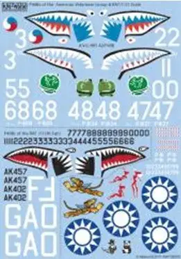 Warbird Decals 132030 1/32 Warhawk American Volunteer Group H81A2 & Tomahawk RAF