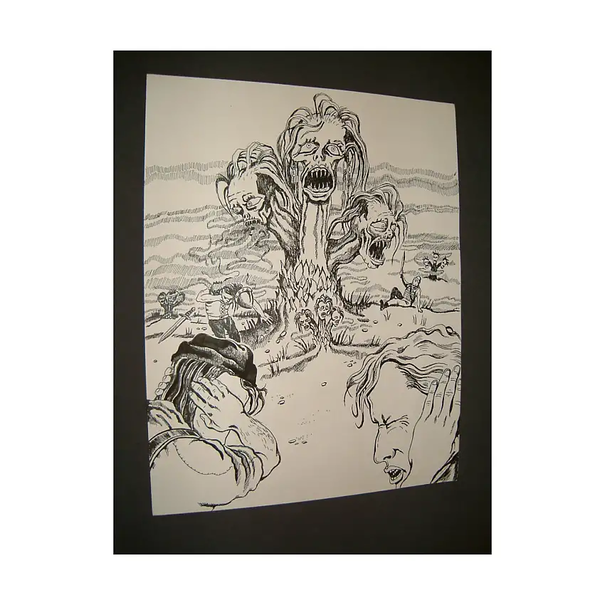 #3 - Demonic Women - 11" x 13" Original Ink