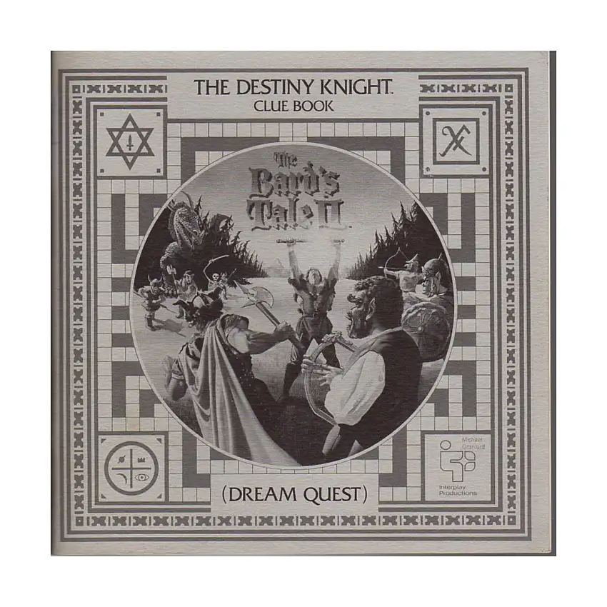 Bard's Tale II, The - The Destiny Knight, Clue Book