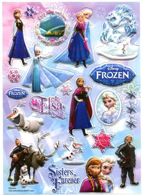 Disney Frozen Sisters Forever Sticker Sheet