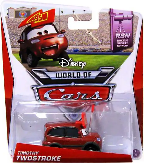 Disney / Pixar Cars The World of Cars Series 2 Timothy Twostroke Diecast Car #1 of 8