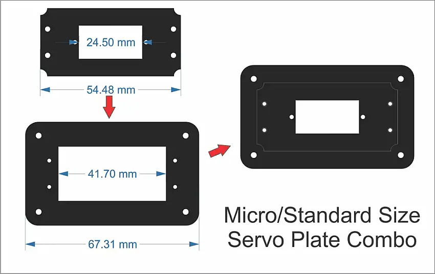 CXN - DIY Servo Plate Combo (Micro & Standard)