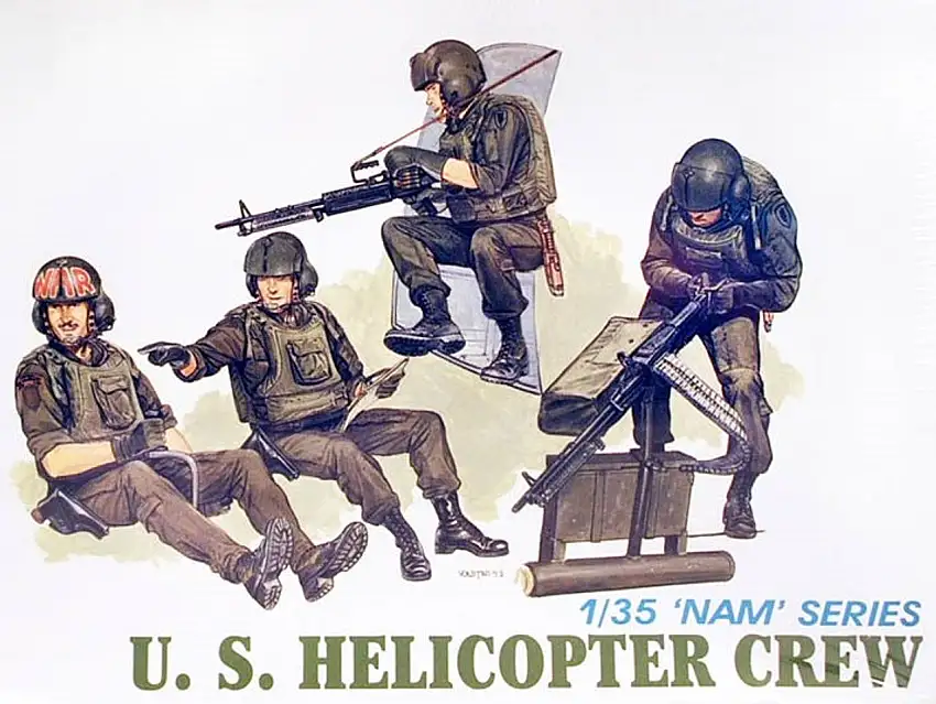 US Helicopter Crew Vietnam (4) 1/35 Dragon