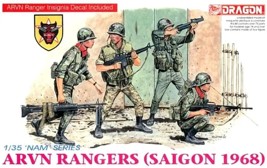 ARVN Rangers Vietnam Saigon 1968 (4) 1/35 Dragon