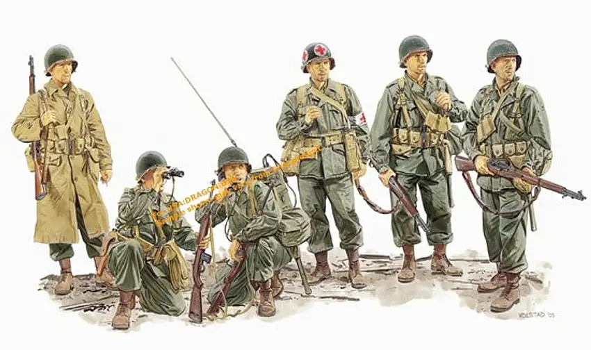 US 1st Army Advance to the Rhine Remagen 1945 (6) 1/35 Dragon