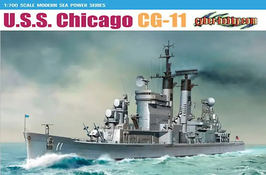 USS Chicago CG-11 Baltimore Class Cruiser 1/700 Dragon