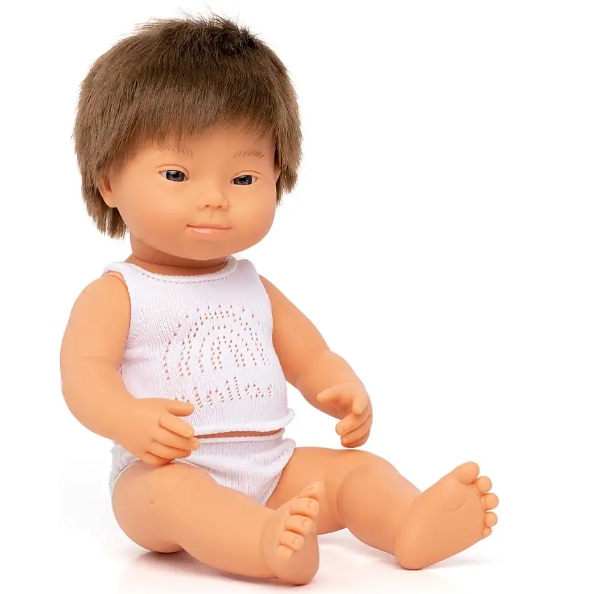 Down Syndrome Doll | Caucasian Baby Boy | 15"
