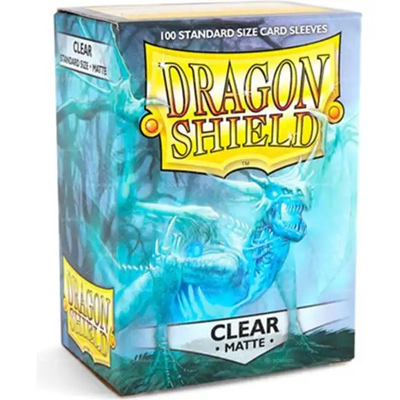 Dragon Shield Matte Clear 100 Protective Sleeves
