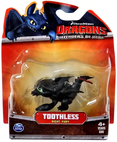 How to Train Your Dragon Dragons Defenders of Berk Toothless 3-Inch Mini Figure [Night Fury Crouching]
