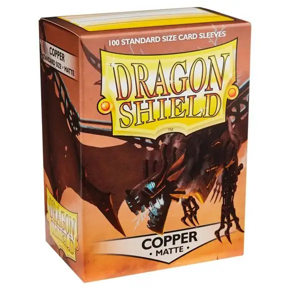 Dragon Shield Matte Copper 100 Protective Sleeves