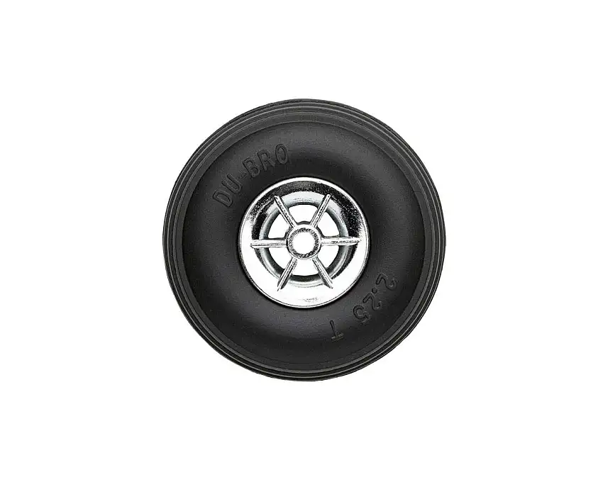 DuBro 2-1/4" Treaded Chrome Wheels (2)