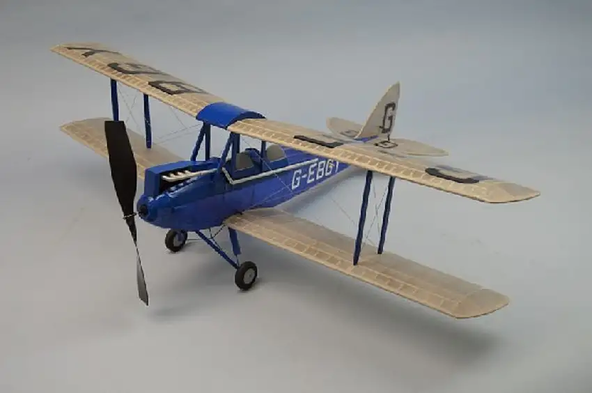 30" Wingspan DeHavilland DH60 Gipsy Moth Rubber Pwd Aircraft Laser Cut Kit Dumas