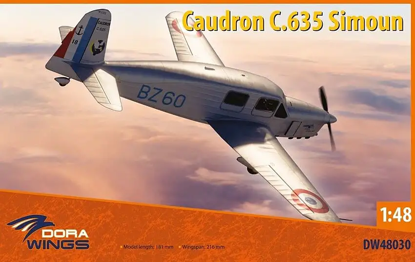 Caudron C.635 Simoun Aircraft 1/48 Dora Wings
