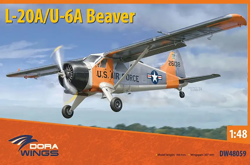 L-20A/U-6A Beaver USAF Aircraft 1/48 Dora Wings