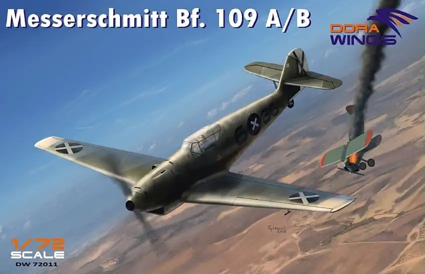 Messerschmitt Bf109A/B Legion Condor Aircraft 1/72 Dora Wings