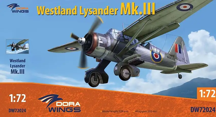 Westland Lysander Mk III Aircraft 1/72 Dora Wings