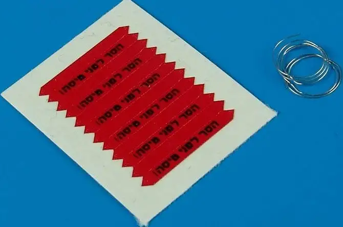 Aerobonus 480029 1/48 Remove Before Flight Flags IDF Black Lettering (Decals)