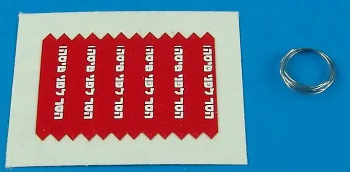 Aerobonus 480030 1/48 Remover Before Flight Flags IDF White Lettering