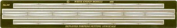 White Ensign Models 3520 1/350 Torpedo Nets for Konig Class Ships (D)